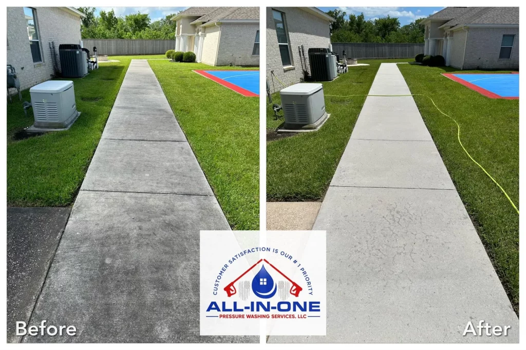 Before and After power wasing