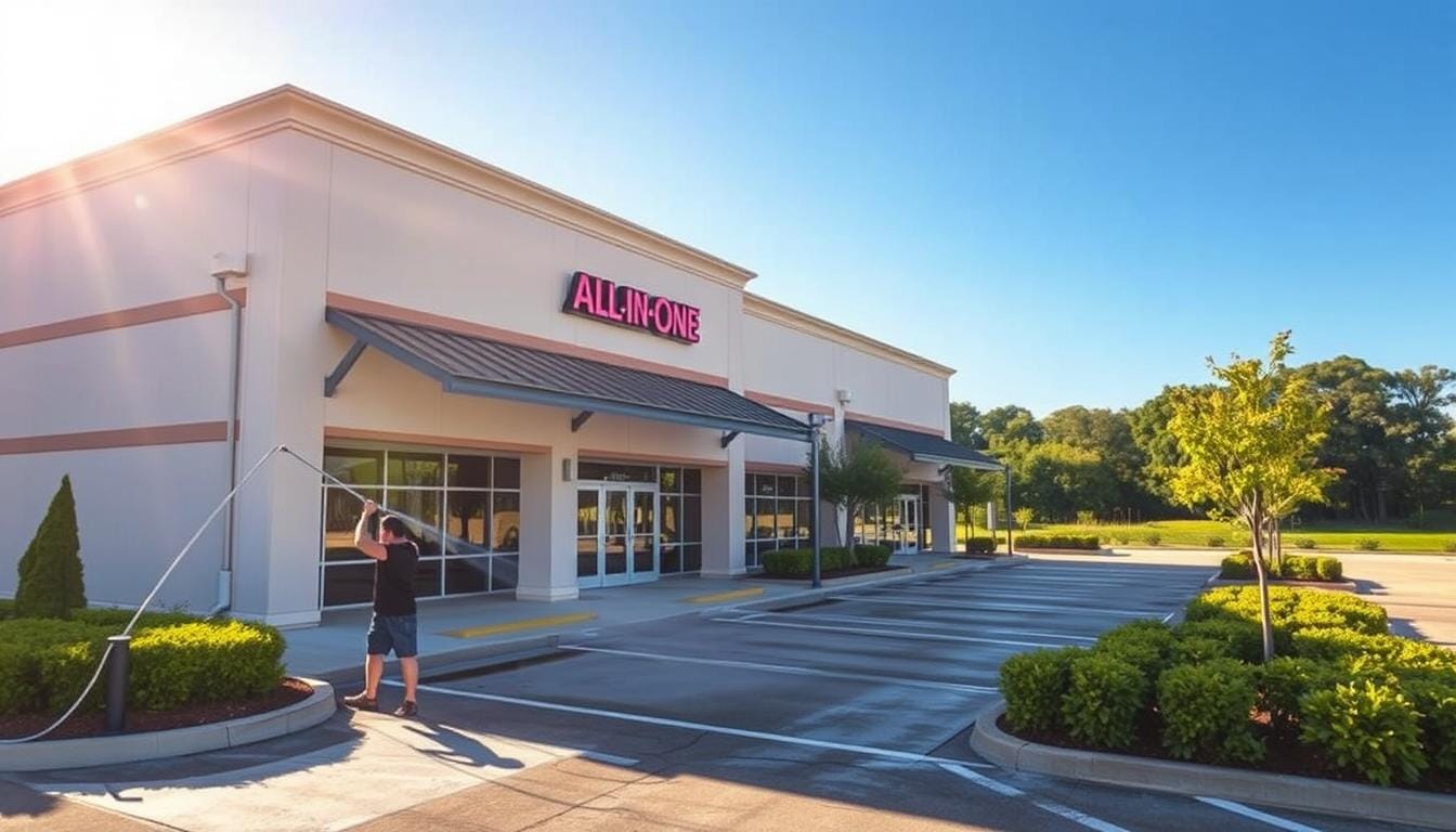 commercial pressure washing