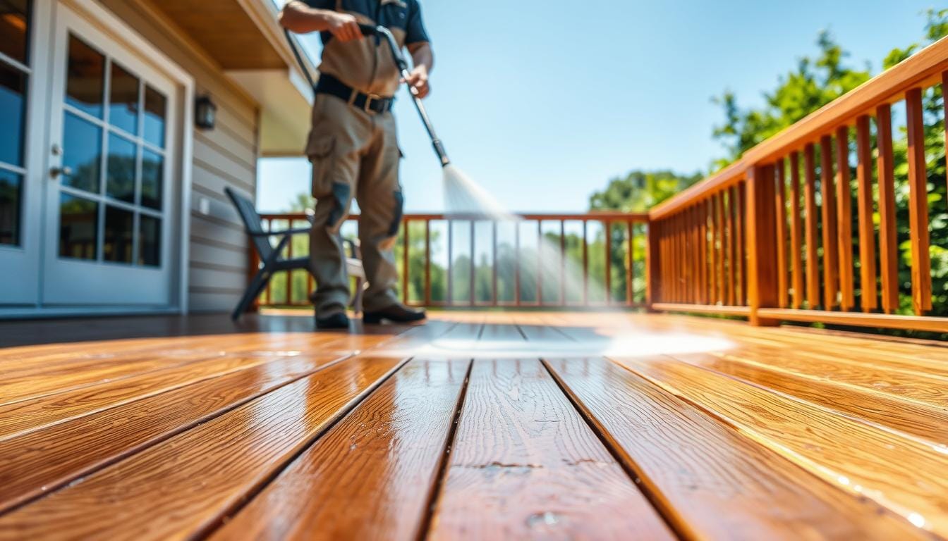 deck cleaning